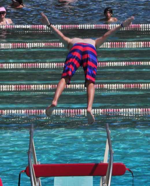 The Glenwood Hot Springs, kid diver